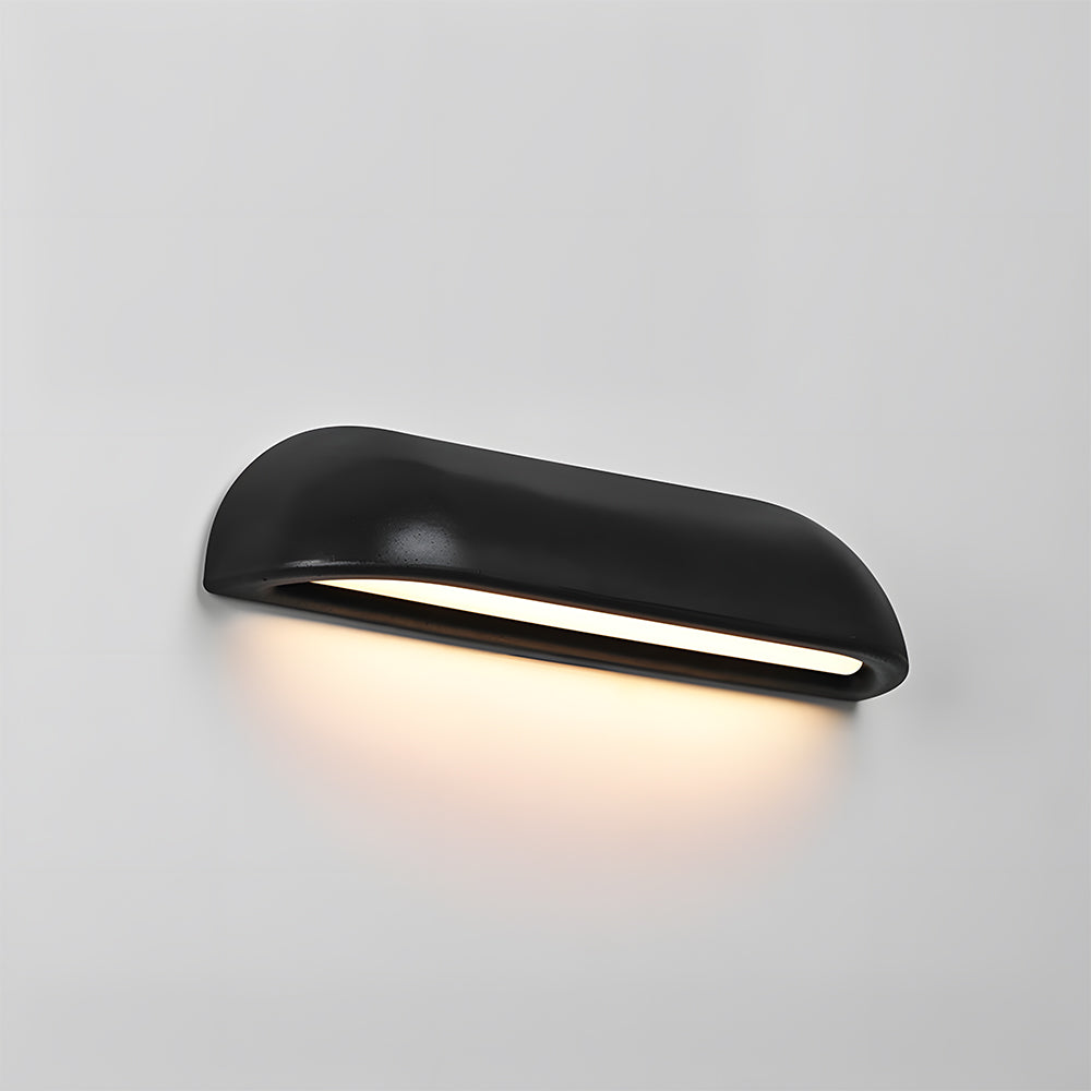 Nordische einfache schwarze LED-Außenwandleuchte