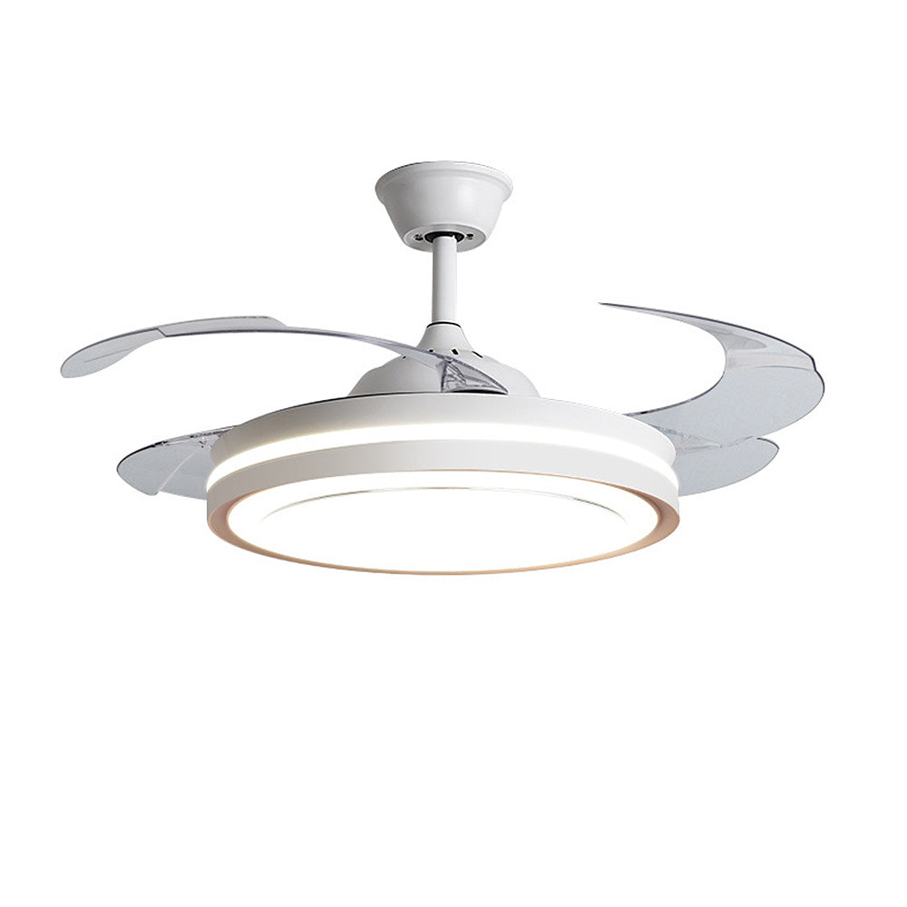 Metal LED Remote Control Ceiling Fan With Light