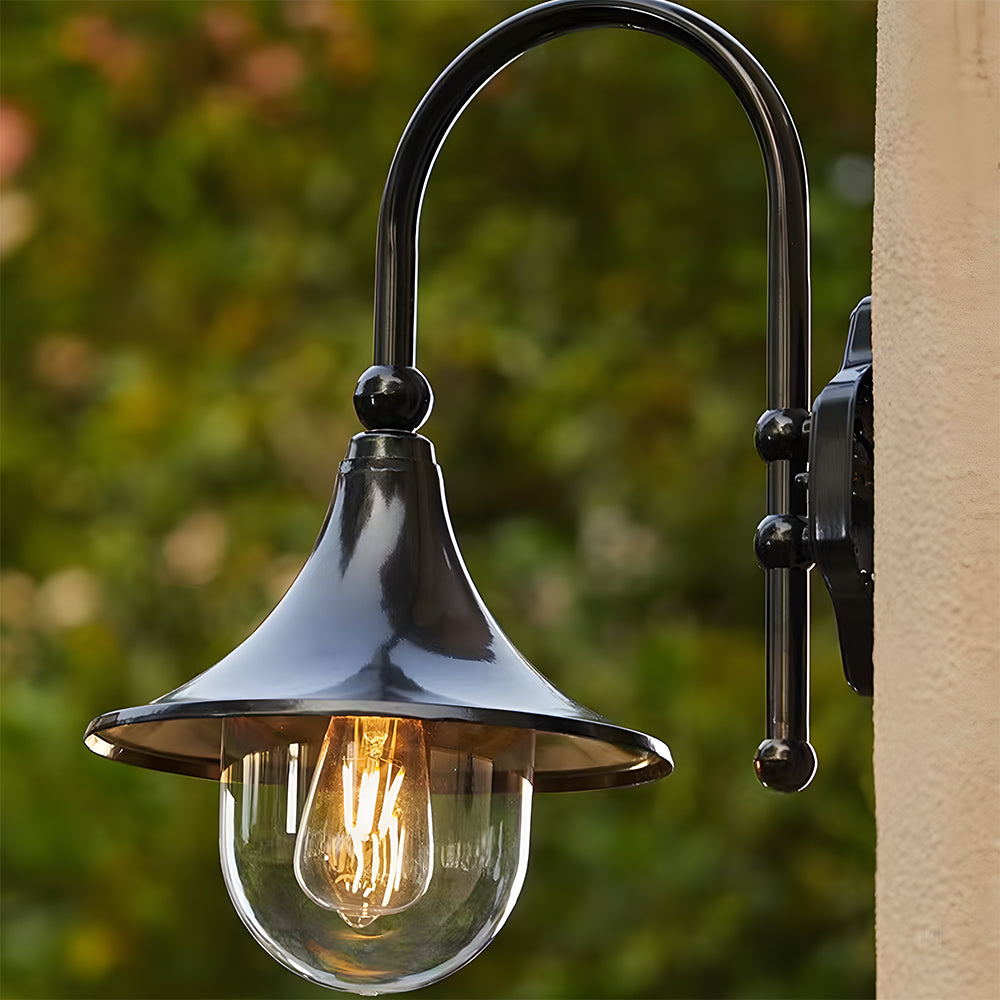 IP54 Vintage Zwarte Buitenwandlamp – Klassiek Lantaarnontwerp voor Buiten