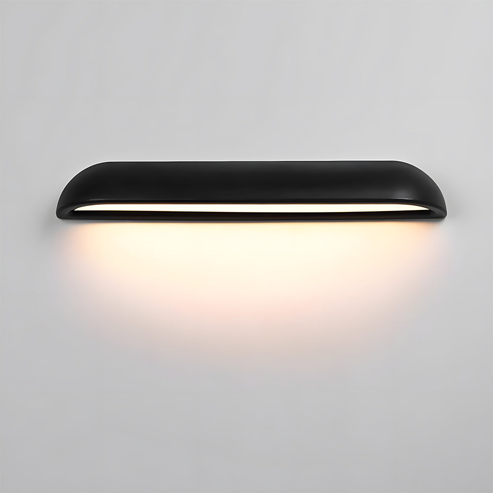 Nordische einfache schwarze LED-Außenwandleuchte