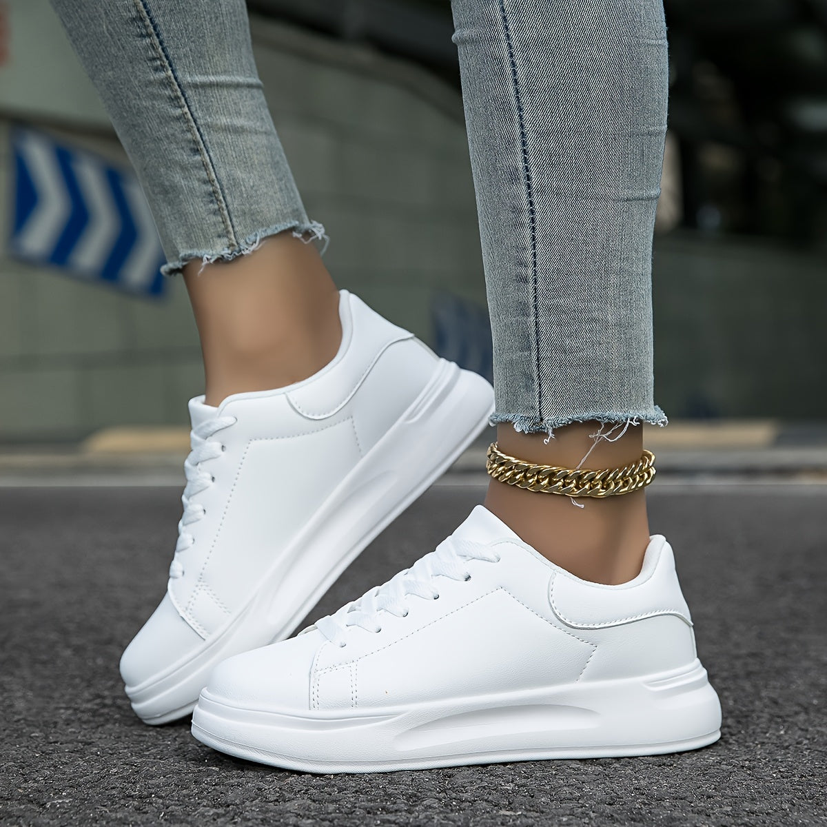Dames Sneakers van Wit Leer – Tijdloos, Comfortabel & Veelzijdig