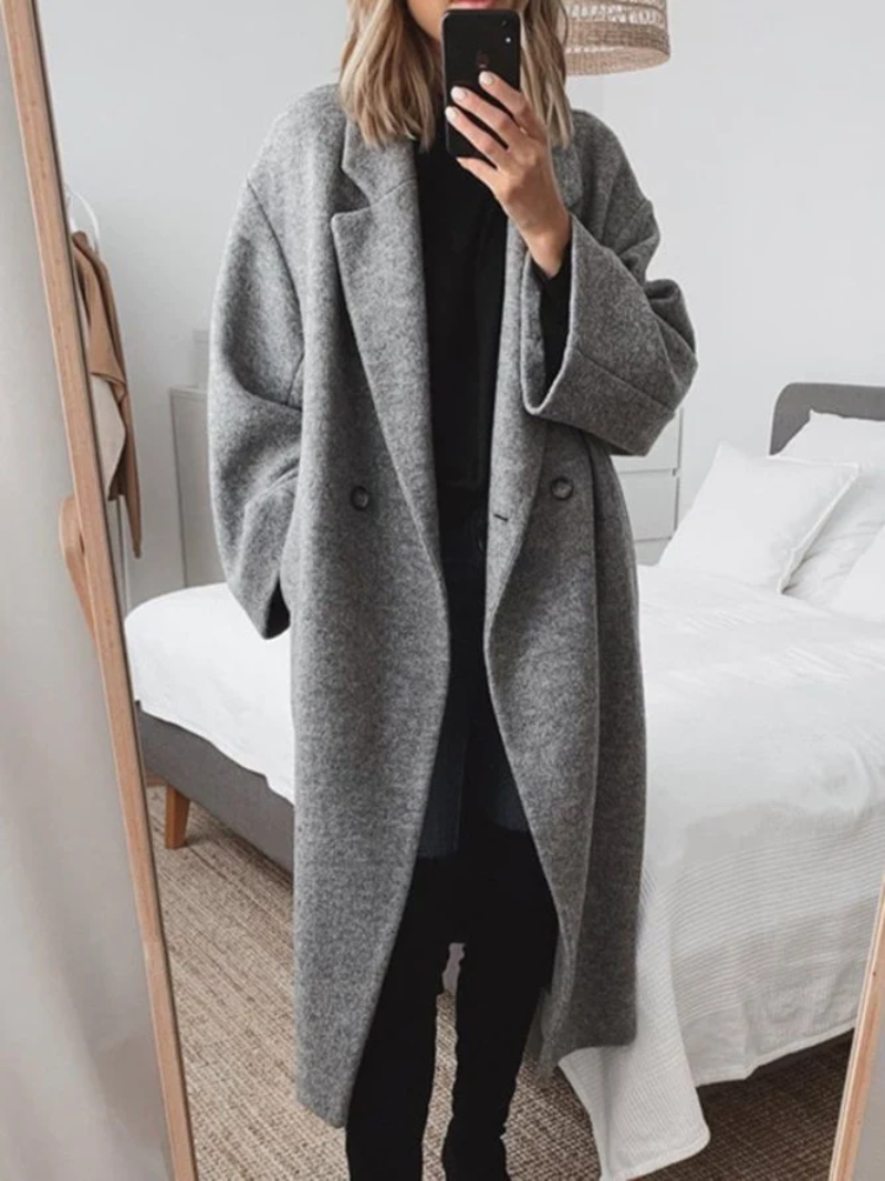 Lange Klassieke Winterjas voor Dames | Perfect voor Herfst en Winter
