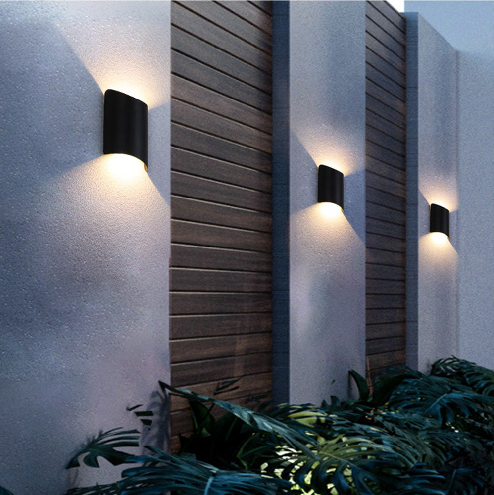 Functionele Waterdichte Aluminium Zwarte LED Buitenwandlamp – IP65