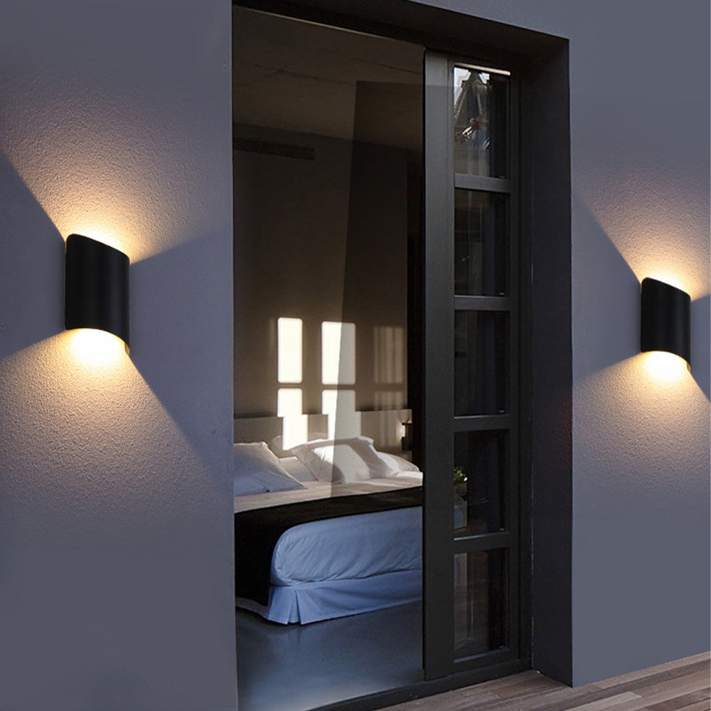 Functionele Waterdichte Aluminium Zwarte LED Buitenwandlamp – IP65