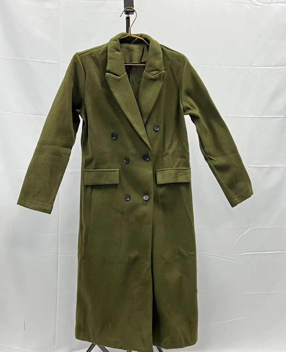 Lange Elegante Getailleerde Trenchcoat voor Dames | Perfect voor Herfst en Winter