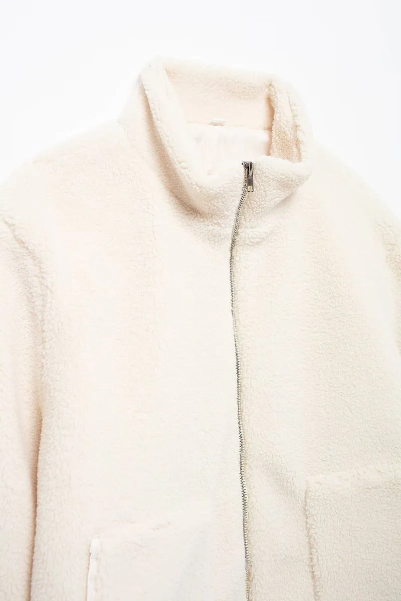 Stijlvolle Dames Teddyjas – Zacht en Warm voor Herfst en Winter