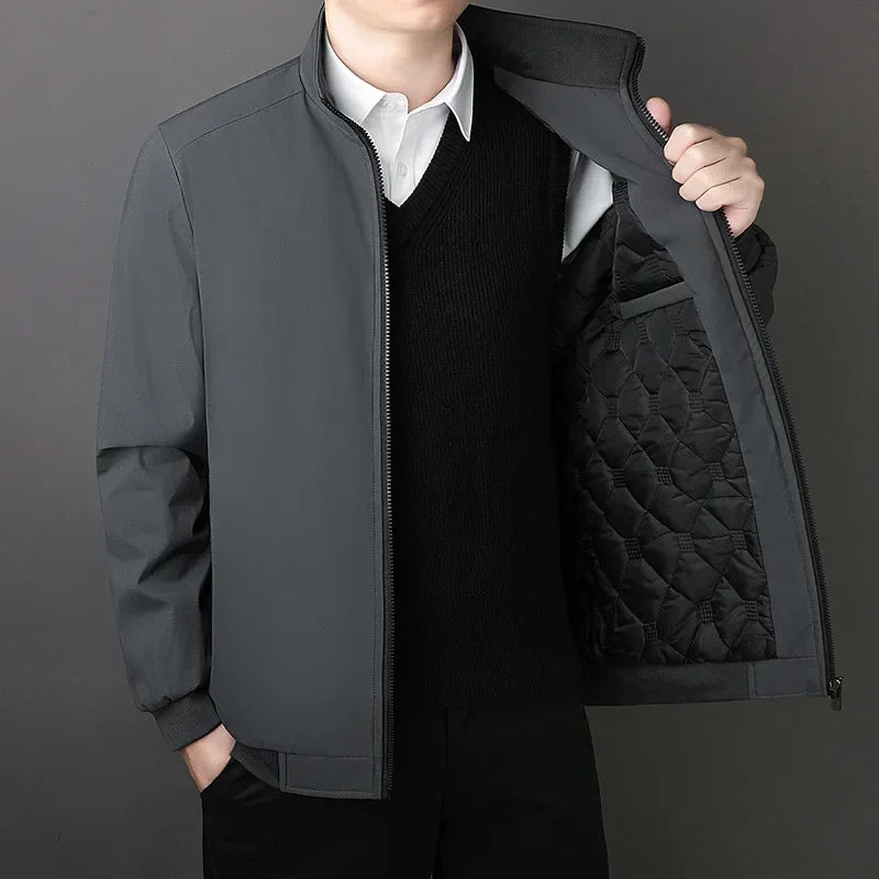 Herren Winterjacke mit Stehkragen - Warm und Stilvoll
