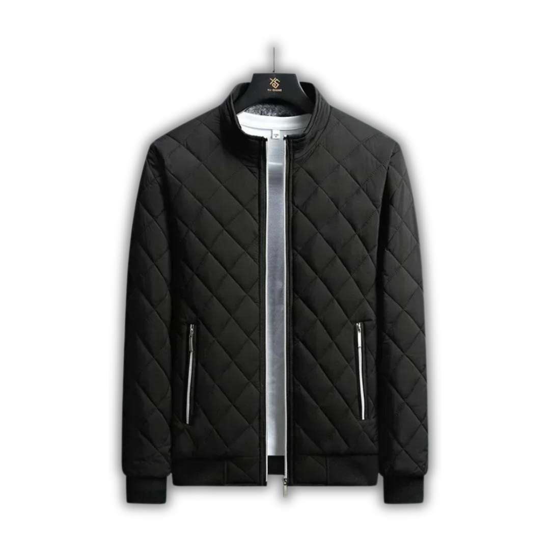 Heren Gewatteerde Jas met Fleece Voering - Warm en Comfortabel
