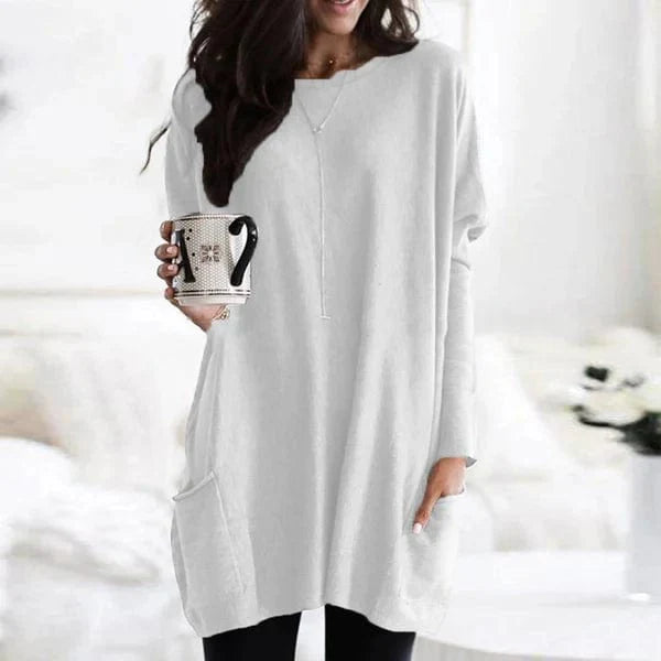 Casual Losse Damestrui met Lange Mouwen – Comfortabel & Modern