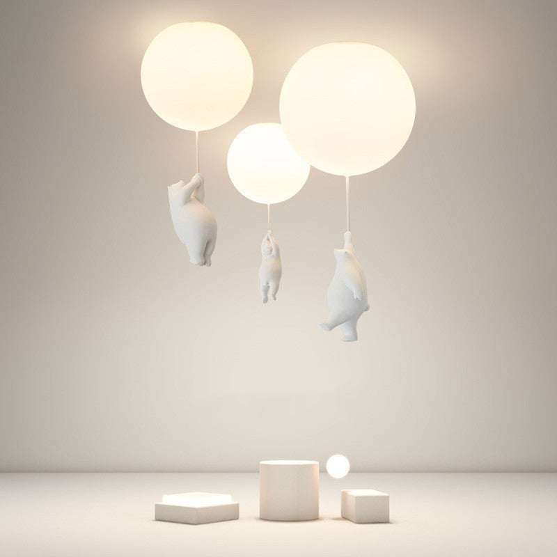 SkyDream – Kinderkamer Hanglamp met Beer & Ballon | LED Plafondlamp met Magisch Design