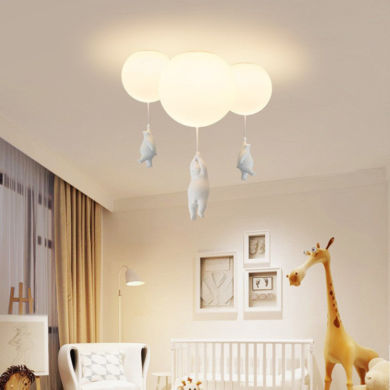 SkyDream – Kinderkamer Hanglamp met Beer & Ballon | LED Plafondlamp met Magisch Design