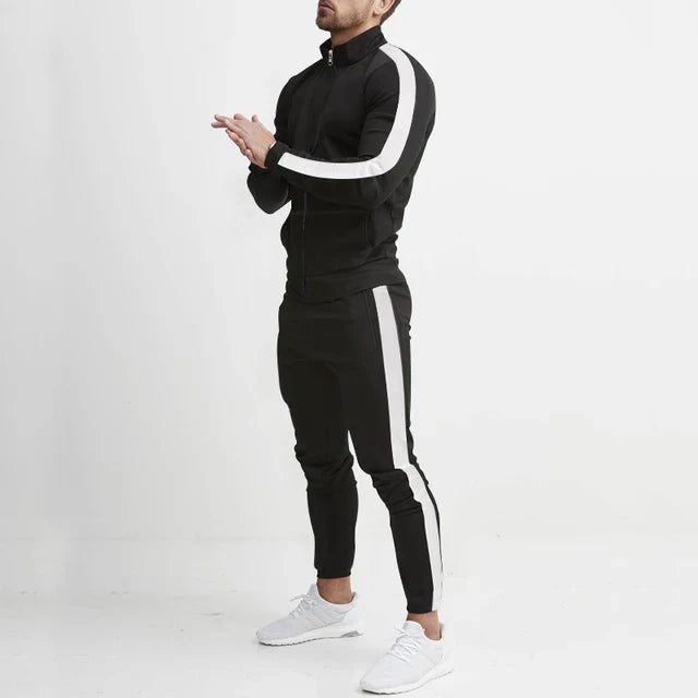 Heren Trainingspak met Strepen – Comfortabel & Stijlvol