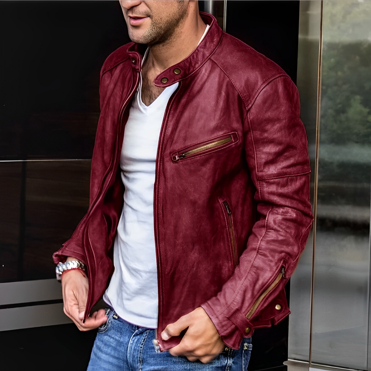 Leren Herrenjacke – Zeitloser Stil für jede Jahreszeit