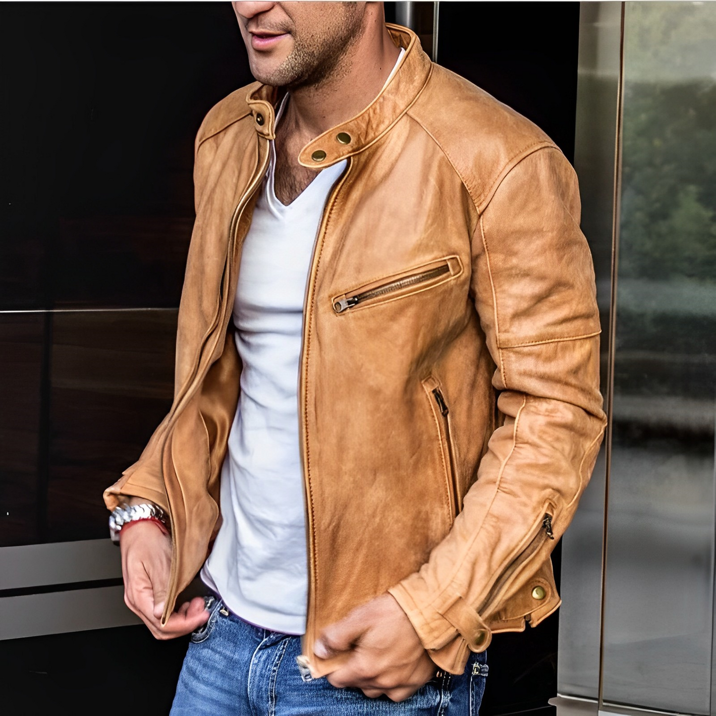 Leren Herrenjacke – Zeitloser Stil für jede Jahreszeit