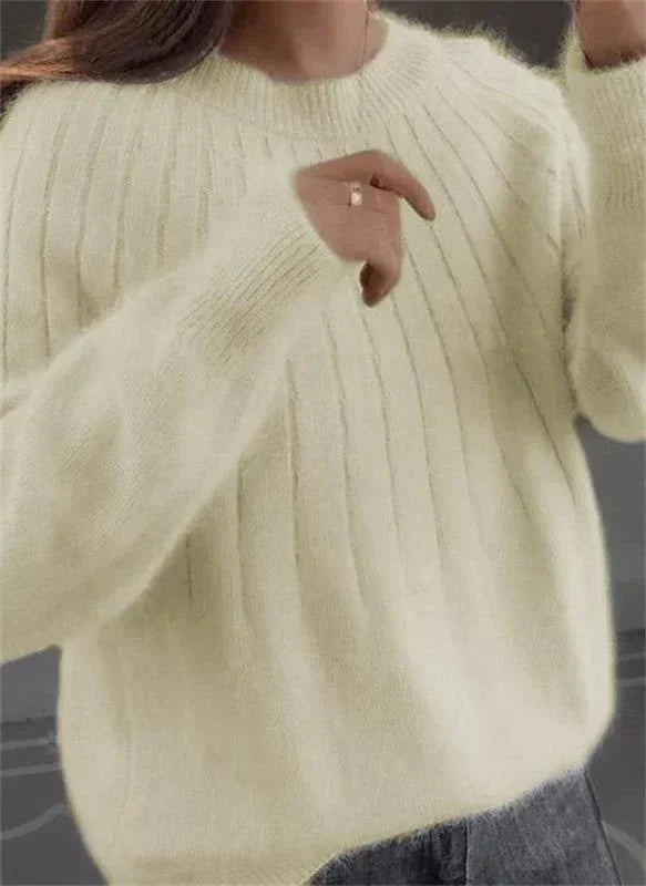 Zachte Kasjmier Gebreide Trui voor Dames – Warm & Elegant voor Herfst en Winter