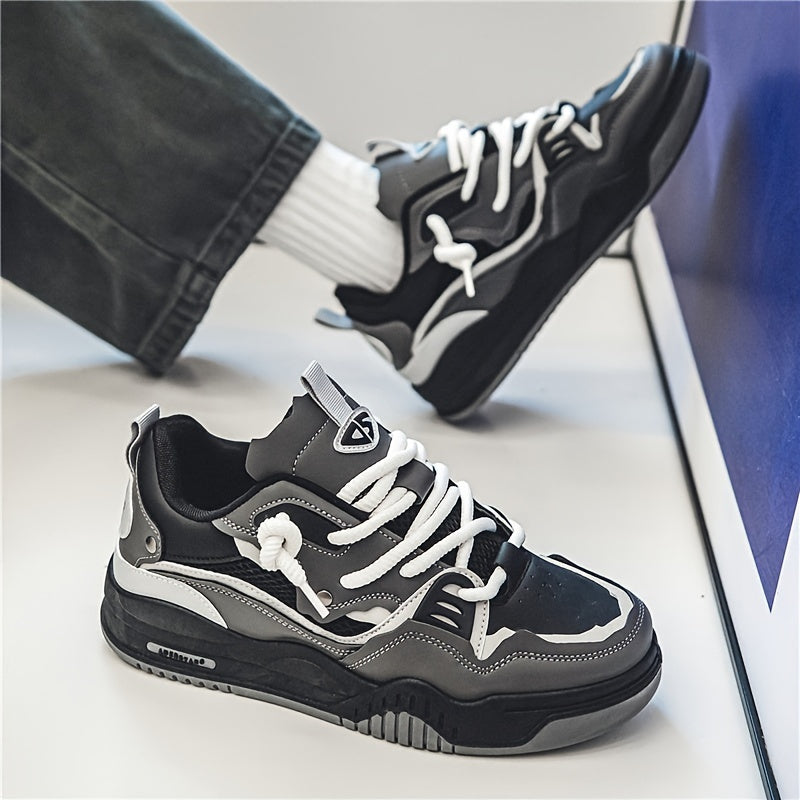 Stilvolle Herren Skateschuhe mit Schnürsenkeln und Grippsohle