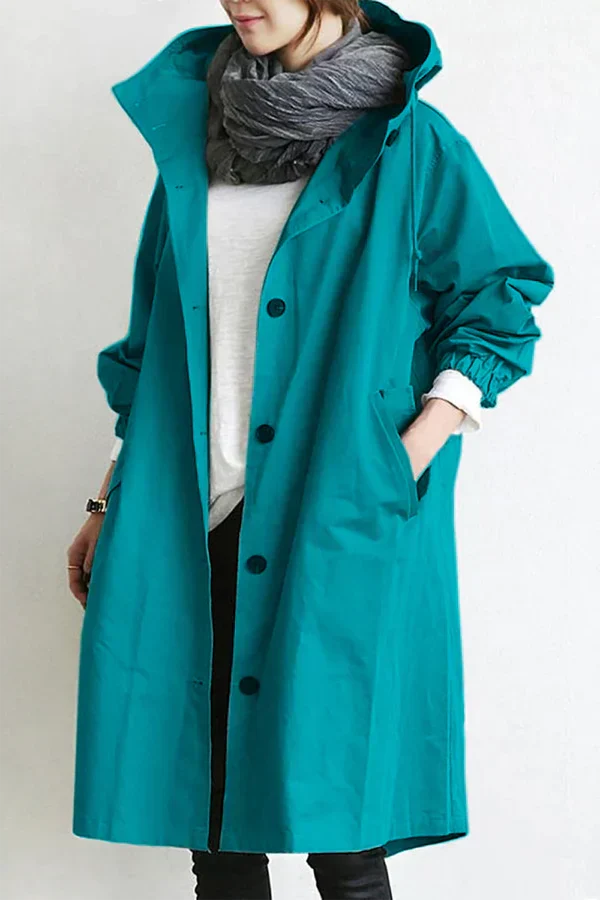Leichter Regenmantel für Damen – Dünne Wasserabweisende Jacke