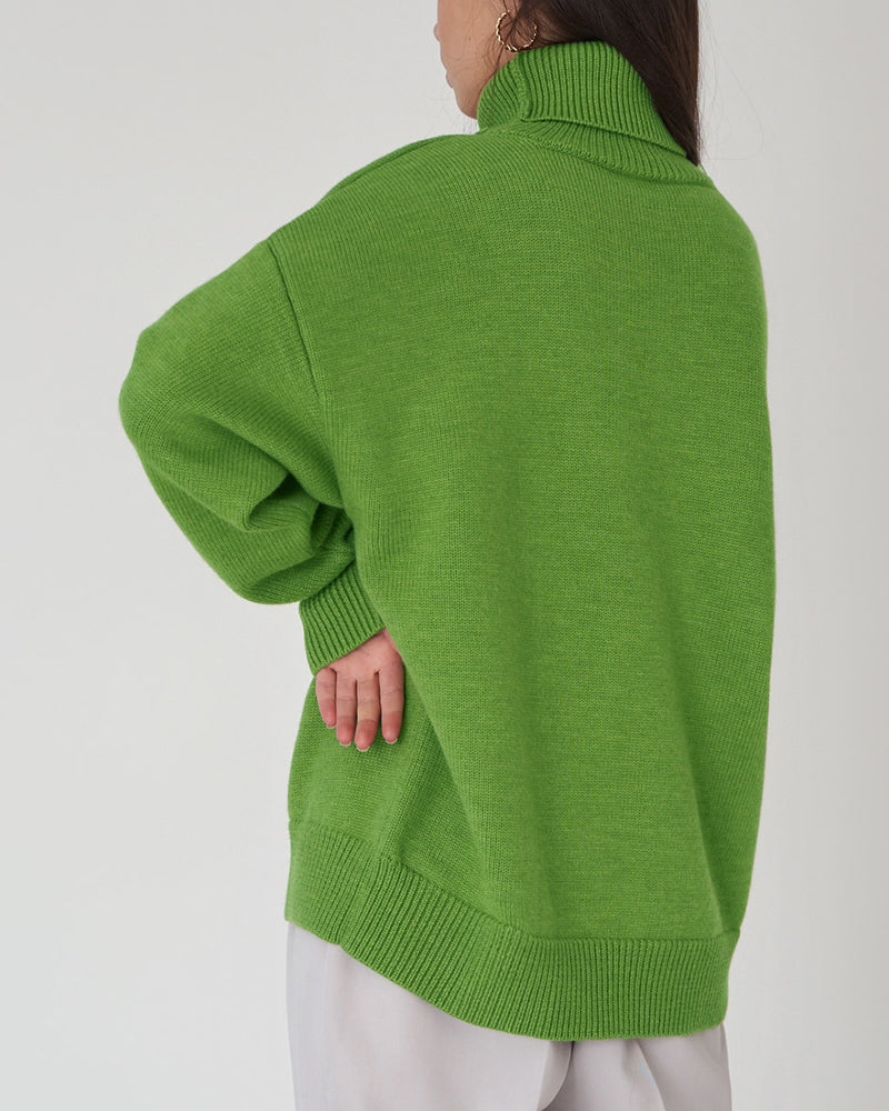 Elegante Oversized Dames Coltrui van Katoen – Perfect voor Casual Dagen