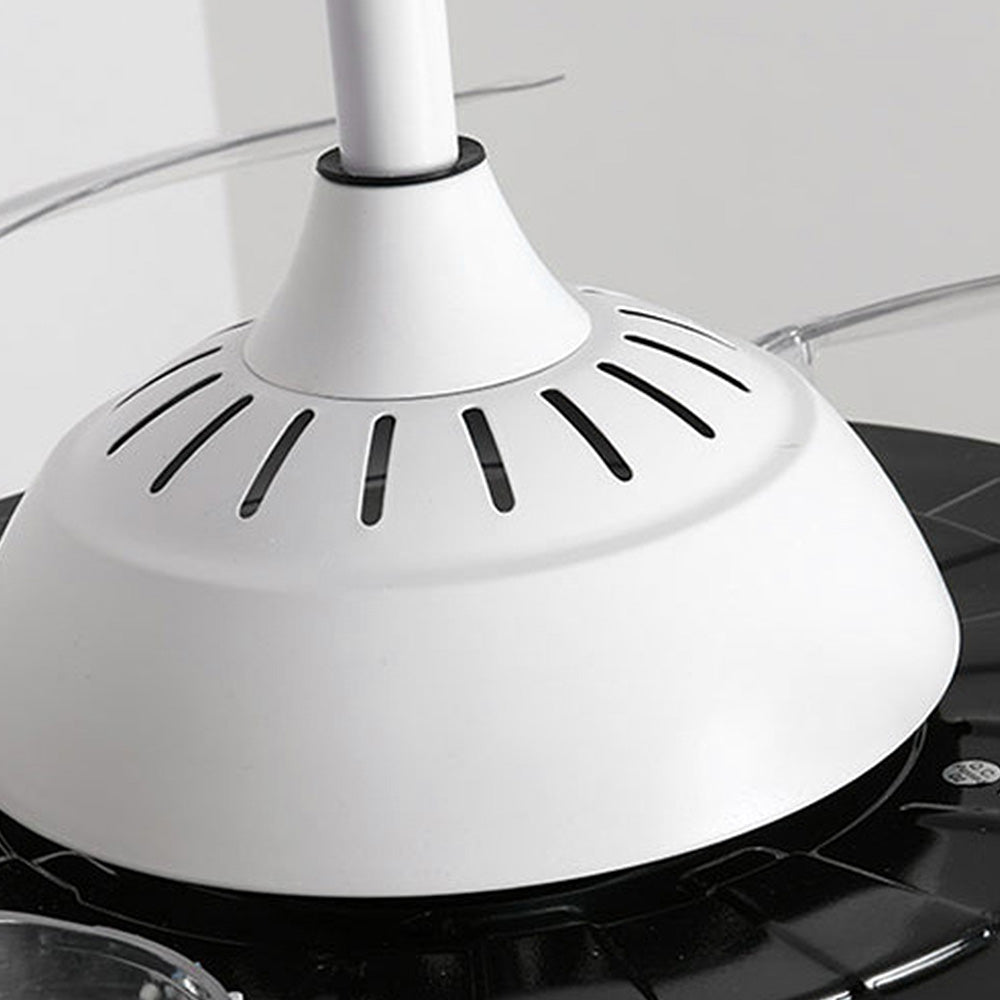 Metal LED Remote Control Ceiling Fan With Light