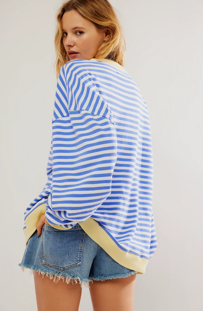Oversized Gestreepte Damestrui – Comfortabel, Tijdloos & Stijlvol