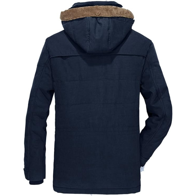 Heren Gewatteerde Outdoor Winterjas met Capuchon – Ideaal voor Herfst en Winter