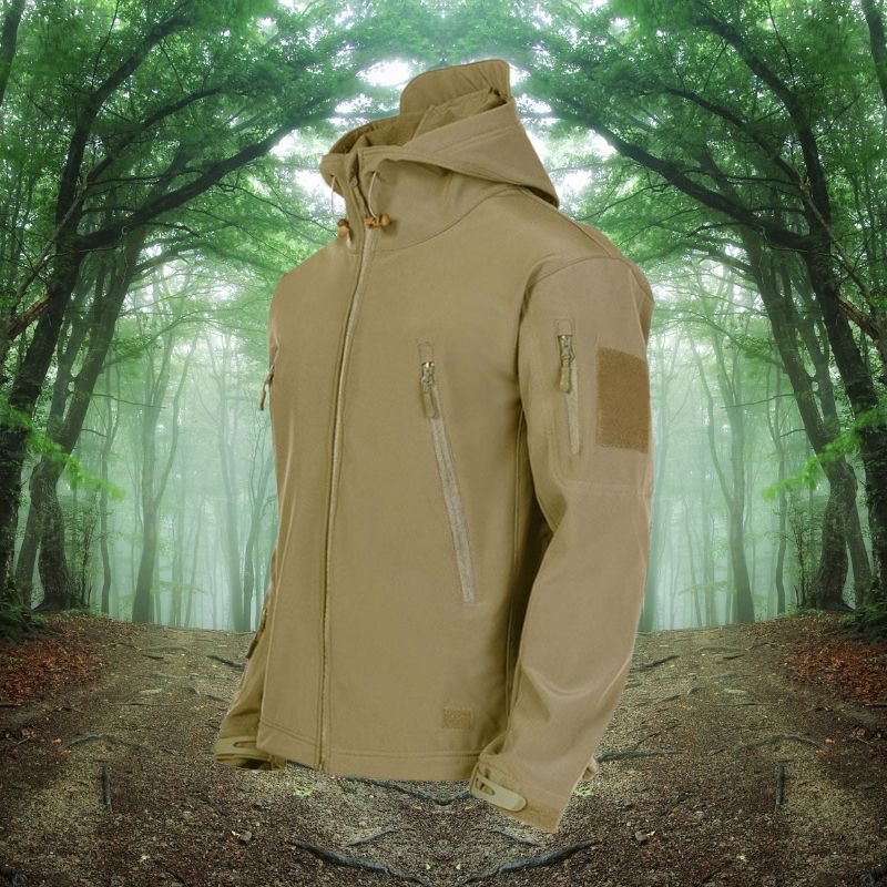 Waterdichte Heren Outdoor Jas – Winddicht & Functioneel met Antidiefstaltassen