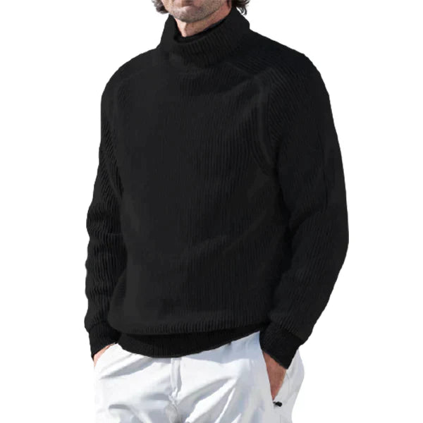 Heren coltrui met ribstructuur – Tijdloze winterstijl – Warm en stijlvol