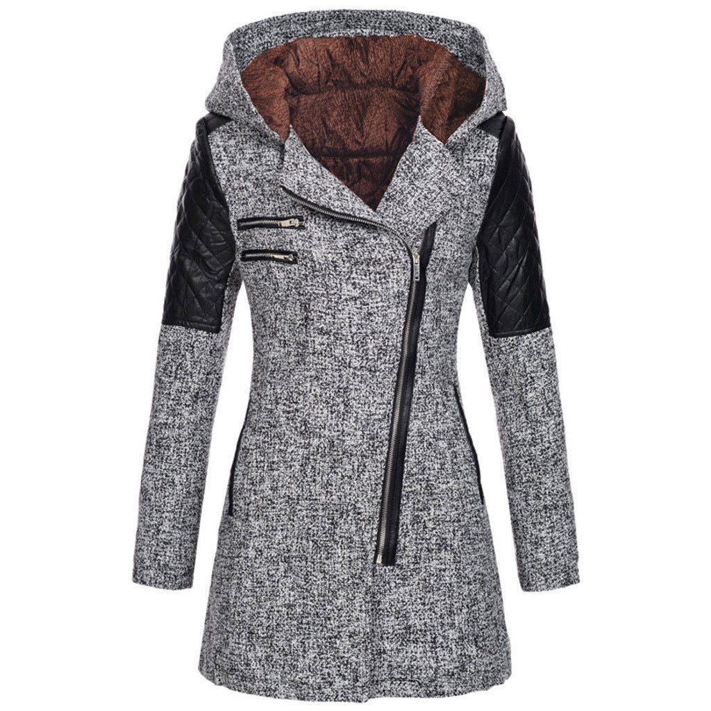 Vintage Lange Winterjacke Damen – Warm & Stilvoll für Herbst/Winter
