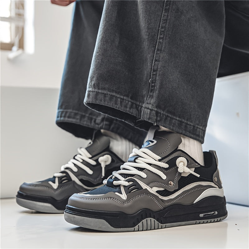 Stilvolle Herren Skateschuhe mit Schnürsenkeln und Grippsohle