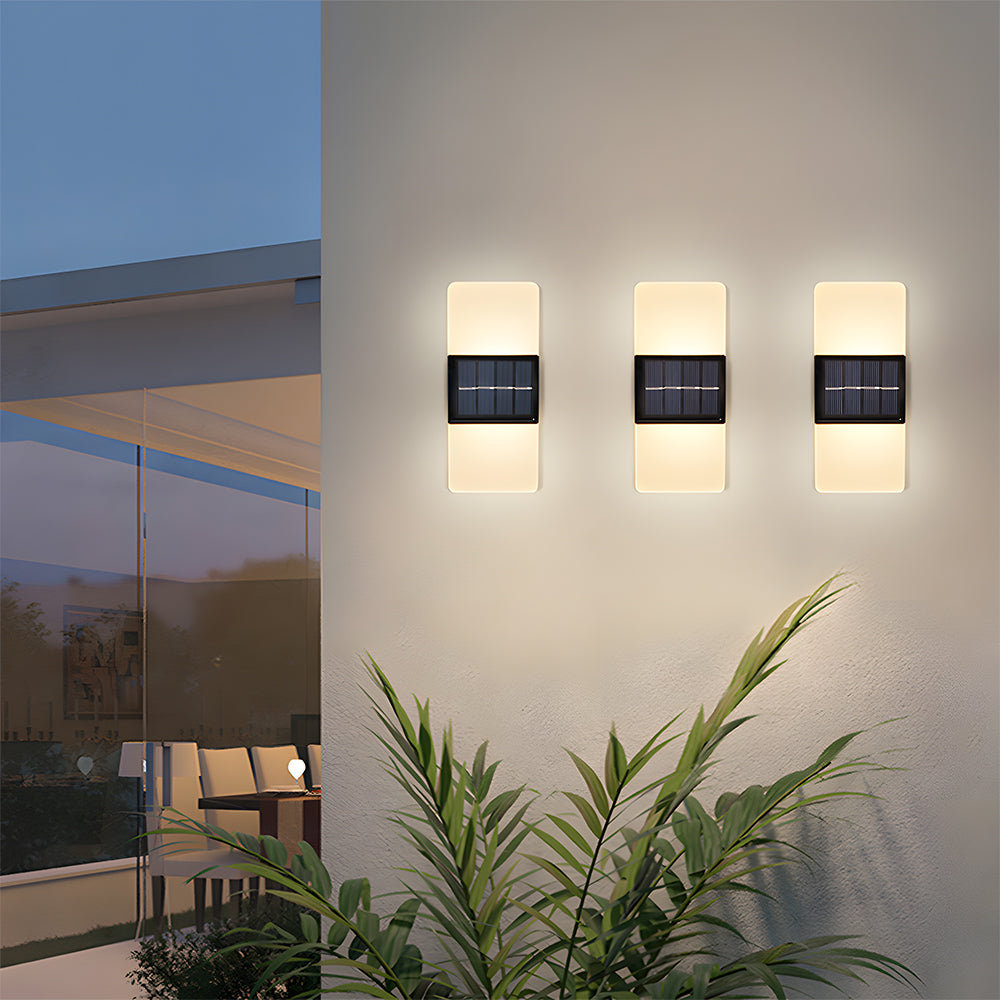 Zonne-energie Waterdichte LED Buitenwandlamp – Modern & Energiezuinig
