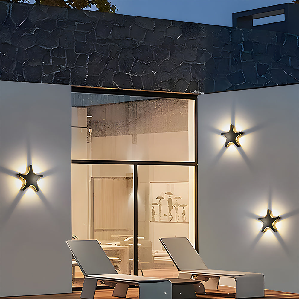 Creative Star Shape LED Outdoor Wall Light