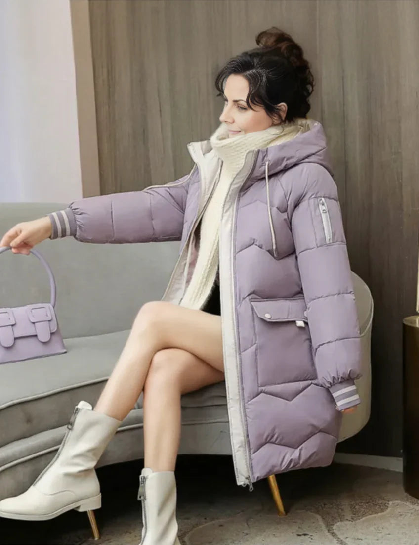 Dames Winterparka – Halflang, Casual & Warm voor de Winter