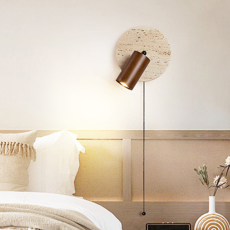 Travertin Draaibare Wandlamp voor Slaapkamer