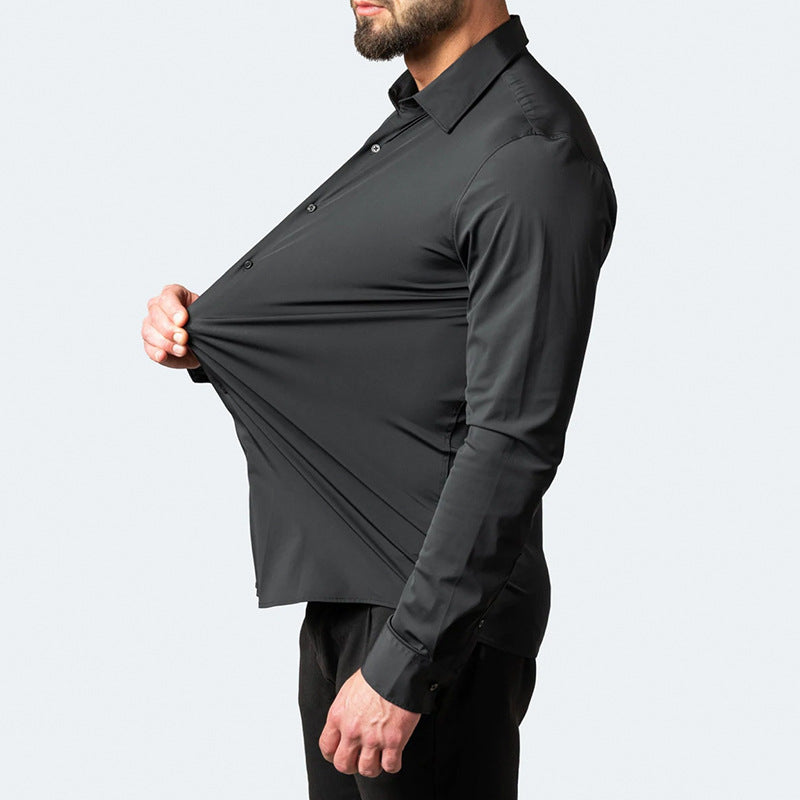 Heren Stretch Overhemd – Strijkvrij & Ultiem Comfort