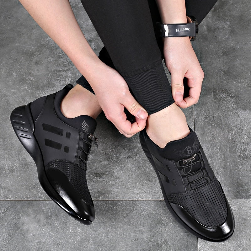 Comfortabele Orthopedische Leren Herenschoenen Premium