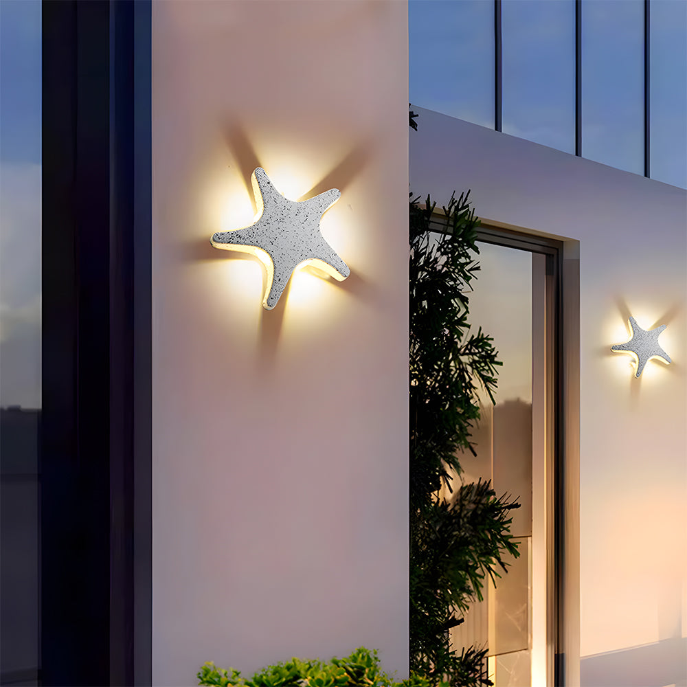 Creative Star Shape LED Outdoor Wall Light
