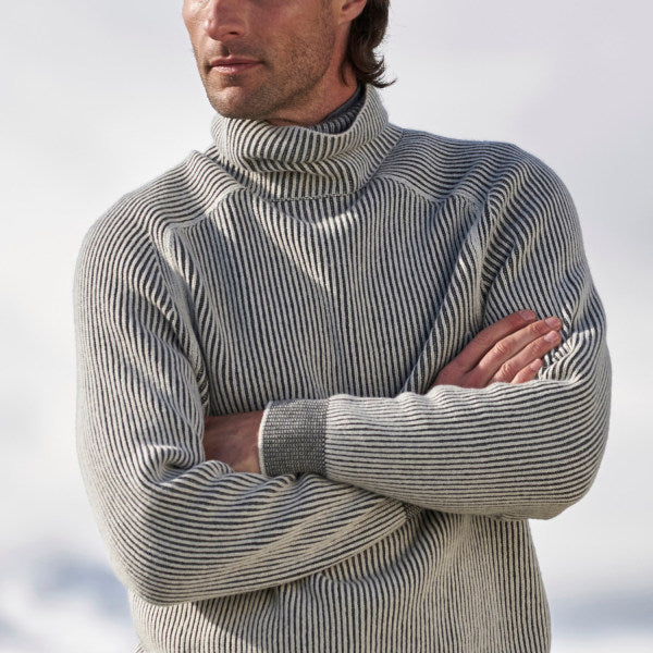 Heren coltrui met ribstructuur – Tijdloze winterstijl – Warm en stijlvol