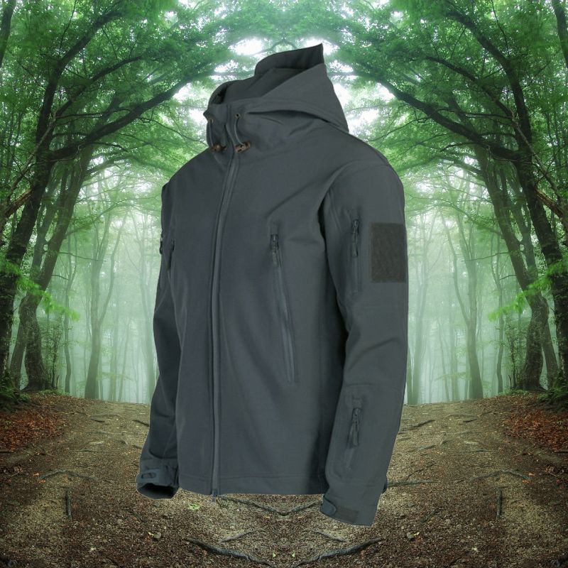 Waterdichte Heren Outdoor Jas – Winddicht & Functioneel met Antidiefstaltassen