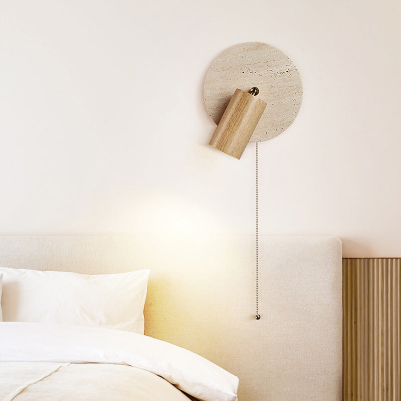 Travertin Draaibare Wandlamp voor Slaapkamer