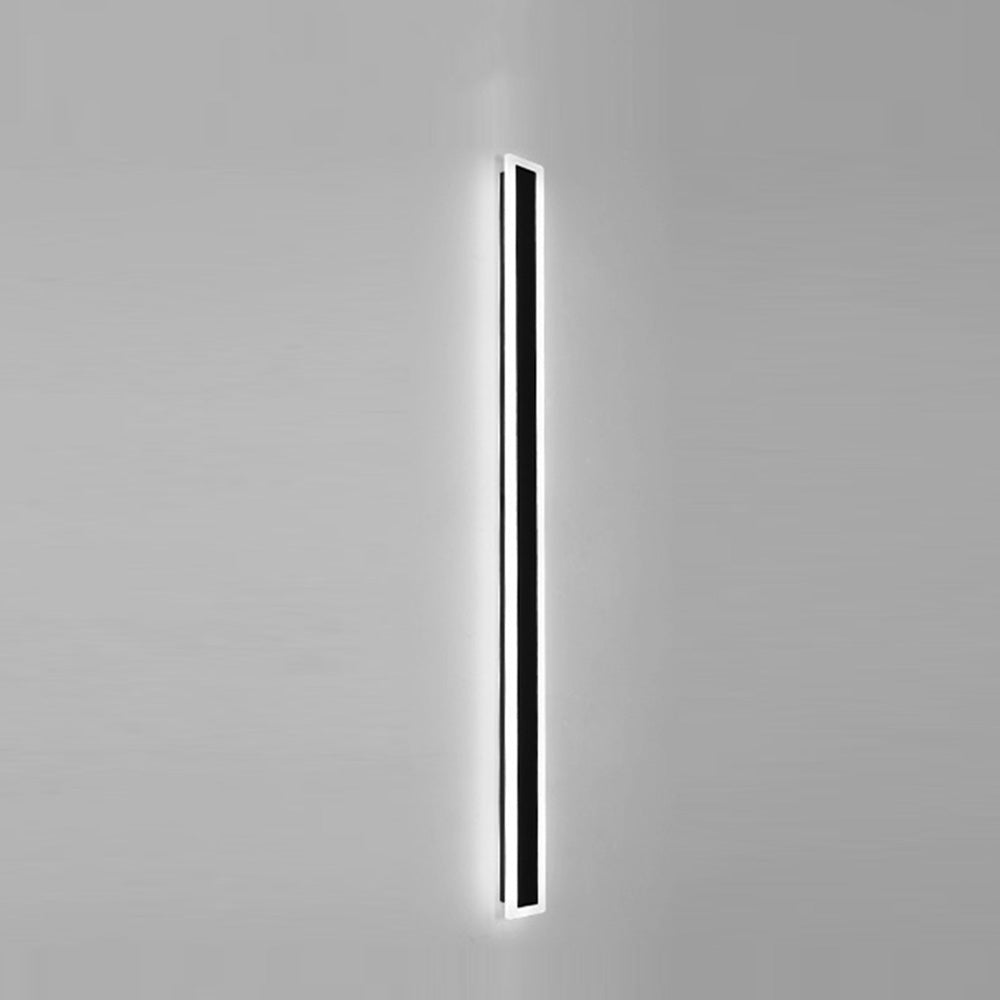 IP65 Moderne Minimalistische Buitenlamp – Zwarte LED Wandlamp in Acryl voor Tuin, Gevel of Padverlichting