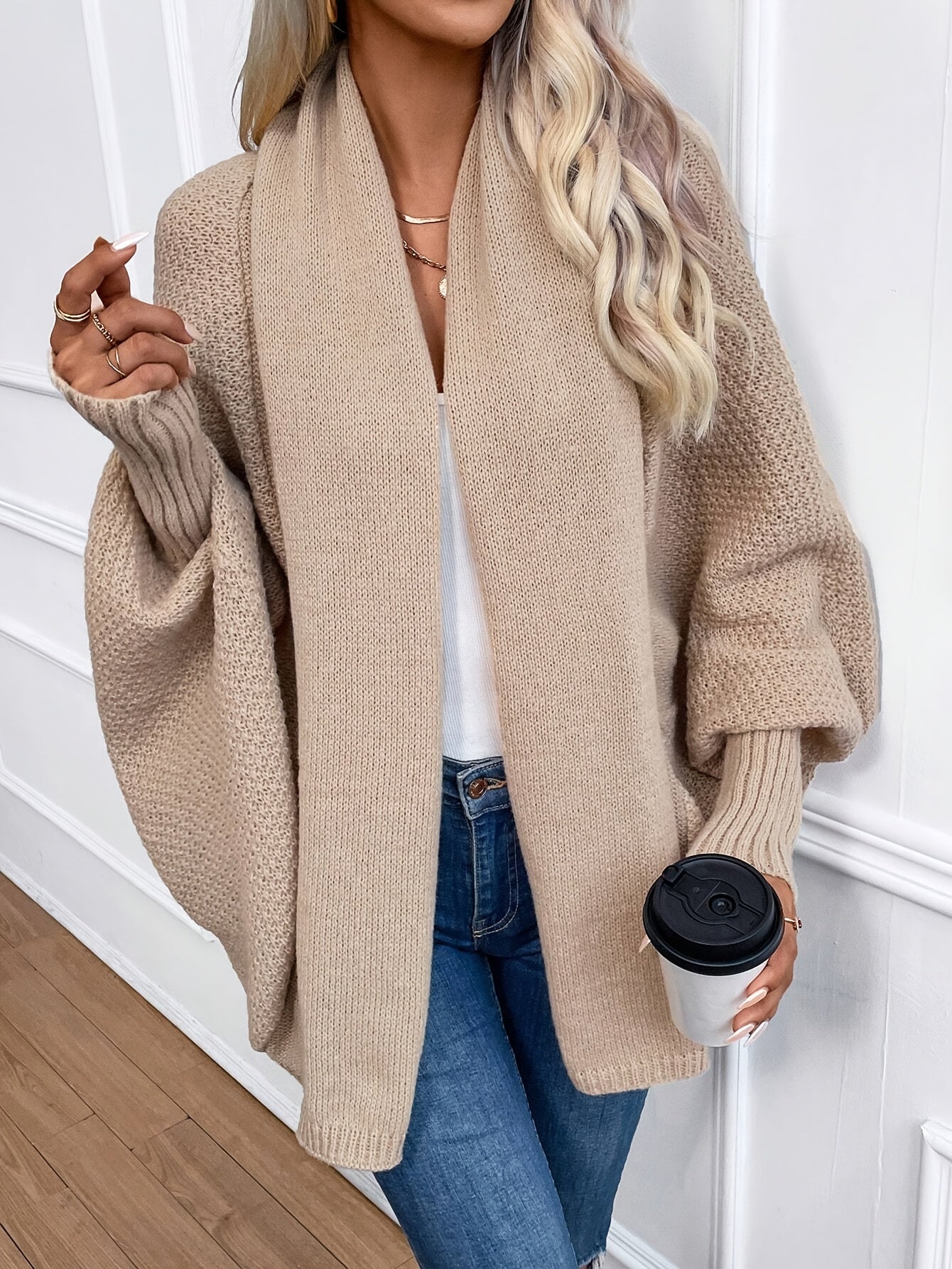 Elegante Kasjmier Gebreide Damesvest met Lange Mouwen | Perfect voor de Winter
