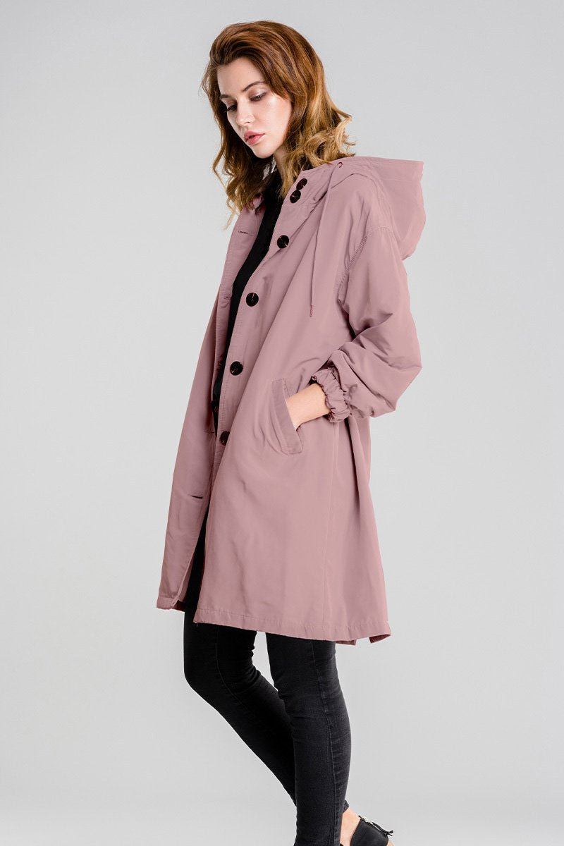 Waterdichte Ademende Regenjas met Capuchon voor Dames – Outdoor & Stijlvol