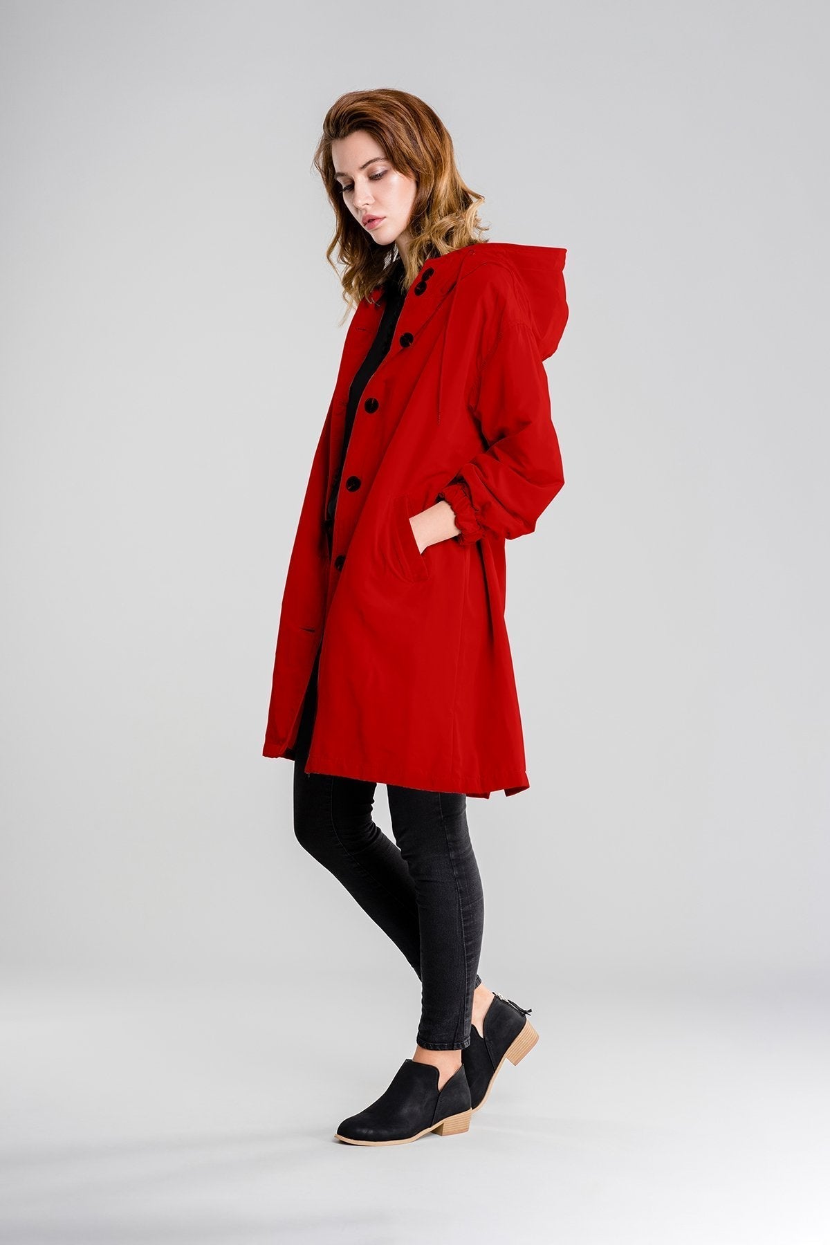 Waterdichte Ademende Regenjas met Capuchon voor Dames – Outdoor & Stijlvol
