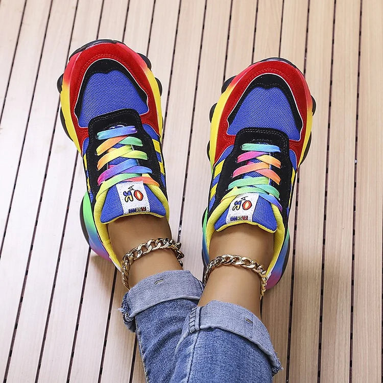 Orthopedische Regenboogschoenen voor Dames – Comfort & Stijl