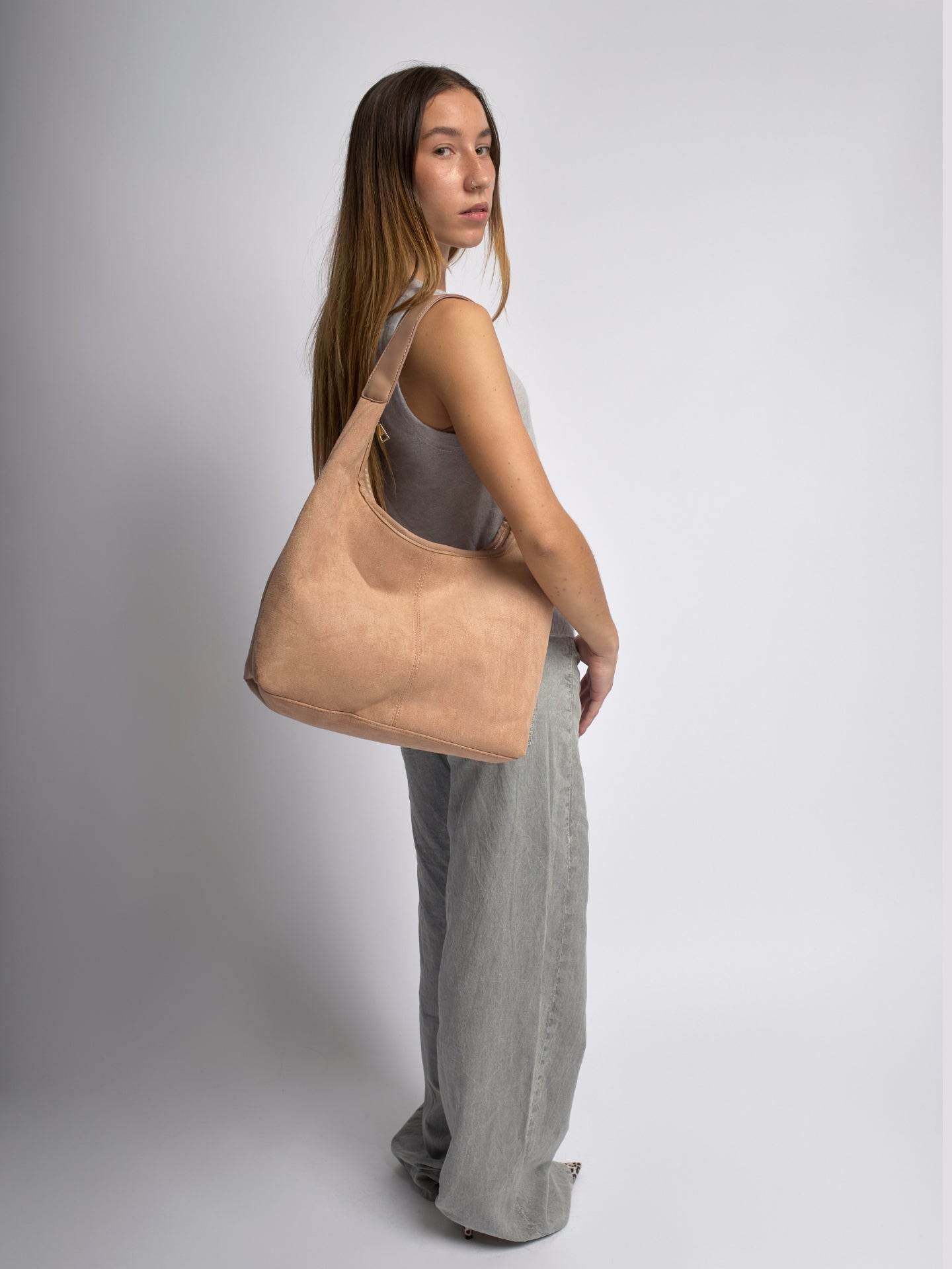 Halfronde Vegan Leren Tote Tas – Stijlvol, Praktisch & Duurzaam