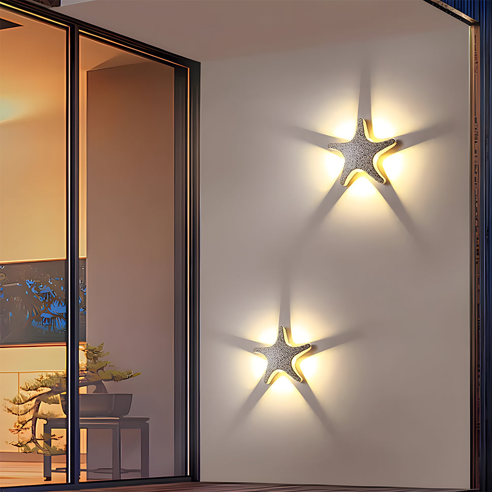 Creative Star Shape LED Outdoor Wall Light