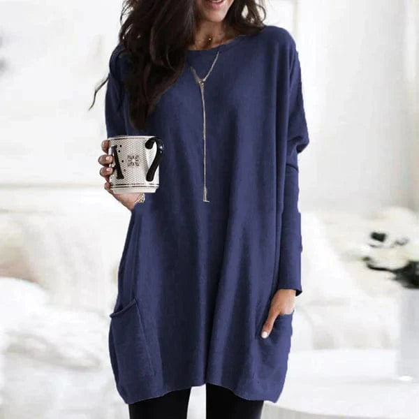 Casual Losse Damestrui met Lange Mouwen – Comfortabel & Modern