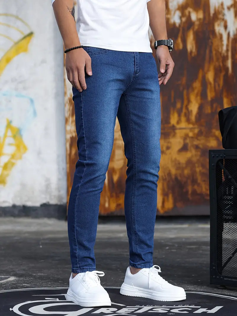 Casual Heren Skinny Jeans van Stretch Denim – Comfort & Stijl