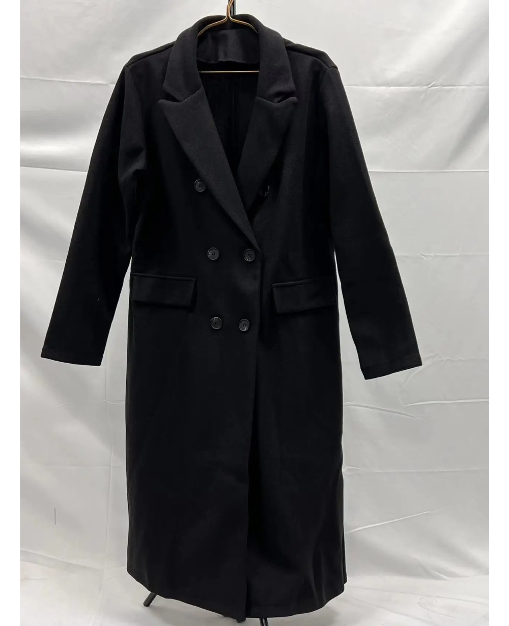 Lange Elegante Getailleerde Trenchcoat voor Dames | Perfect voor Herfst en Winter