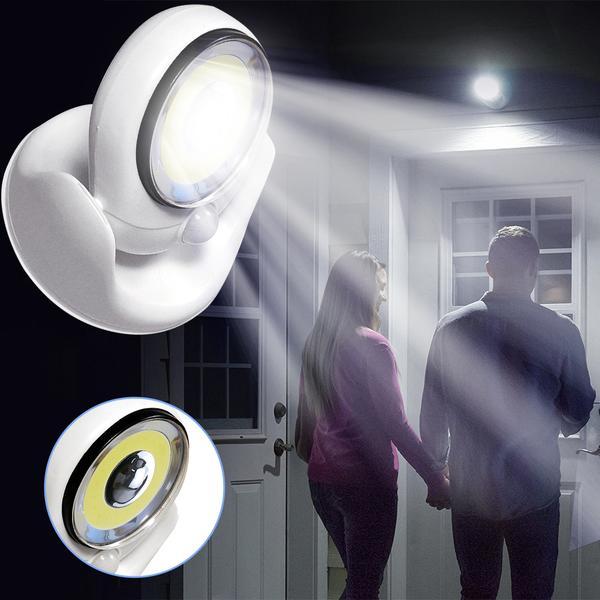 Ultrafelle kabellose LED-Außenleuchte mit Bewegungssensor – 450 Lumen, wasserdicht